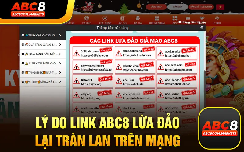 Link ABC8 Giả Mạo Xuất Hiện Tràn Lan | Đâu Là Nguyên Do?
