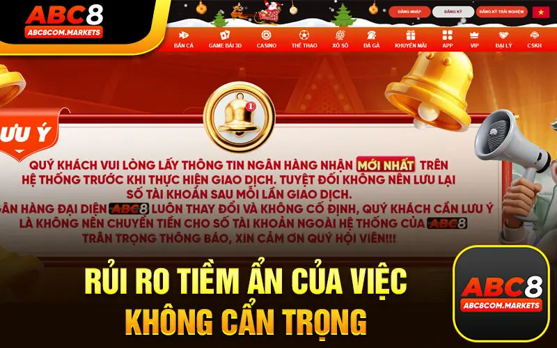 Rủi Ro Của Việc Không Cẩn Trọng Khi Trải Nghiệm